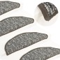 vidaXL Alfombras de peldaños de escalera 15 uds antracita 65x21x4 cm vidaXL Alfombras de peldaños de escalera 15 uds antracita 65x21x4 cm