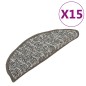 vidaXL Alfombras de peldaños de escalera 15 uds antracita 65x21x4 cm vidaXL Alfombras de peldaños de escalera 15 uds antracita 65x21x4 cm