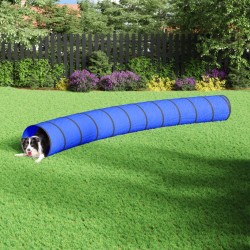 vidaXL Túnel para perros poliéster azul Ø55x500 cm