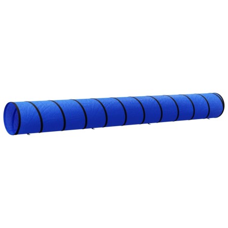 vidaXL Túnel para perros poliéster azul Ø55x500 cm