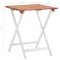 vidaXL Set muebles jardín 3 pzas madera maciza acacia marrón y blanco vidaXL Set muebles jardín 3 pzas madera maciza acacia marrón y blanco