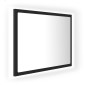 vidaXL Espejo de baño acrílico gris brillo 60x8,5x37 cm vidaXL Espejo de baño acrílico gris brillo 60x8,5x37 cm