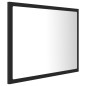 vidaXL Espejo de baño acrílico gris brillo 60x8,5x37 cm vidaXL Espejo de baño acrílico gris brillo 60x8,5x37 cm