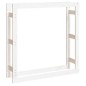 vidaXL Estante para leña madera maciza de pino blanco 100x25x100 cm vidaXL Estante para leña madera maciza de pino blanco 100x25x100 cm
