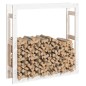 vidaXL Estante para leña madera maciza de pino blanco 100x25x100 cm vidaXL Estante para leña madera maciza de pino blanco 100x25x100 cm
