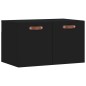 vidaXL Armario de pared madera de ingeniería negro 60x36,5x35 cm vidaXL Armario de pared madera de ingeniería negro 60x36,5x35 cm