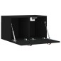 vidaXL Armario de pared madera de ingeniería negro 60x36,5x35 cm vidaXL Armario de pared madera de ingeniería negro 60x36,5x35 cm