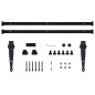 vidaXL Kit mini puerta corredera de armario acero carbono 183 cm vidaXL Kit mini puerta corredera de armario acero carbono 183 cm