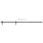 vidaXL Kit mini puerta corredera de armario acero carbono 183 cm vidaXL Kit mini puerta corredera de armario acero carbono 183 cm
