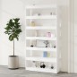 vidaXL Estantería/divisor madera contrachapada blanco 100x30x198 cm vidaXL Estantería/divisor madera contrachapada blanco 100x30x198 cm
