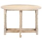 vidaXL Mesa de comedor redonda de madera maciza de mango 110x76 cm vidaXL Mesa de comedor redonda de madera maciza de mango 110x76 cm