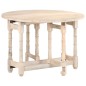 vidaXL Mesa de comedor redonda de madera maciza de mango 110x76 cm vidaXL Mesa de comedor redonda de madera maciza de mango 110x76 cm