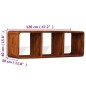vidaXL Mueble de TV madera maciza acabado miel 120x30x40 cm vidaXL Mueble de TV madera maciza acabado miel 120x30x40 cm