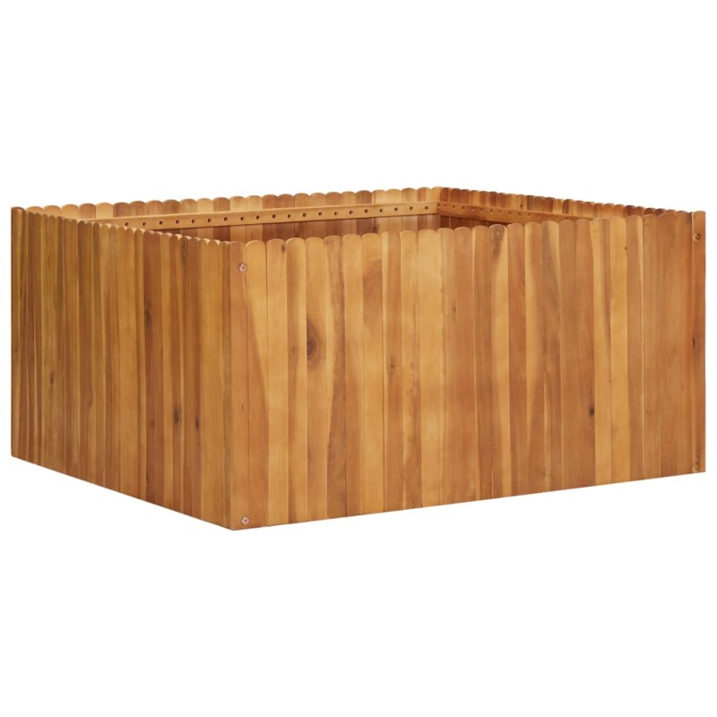 vidaXL Arriate de madera maciza de acacia 100x100x50 cm vidaXL Arriate de madera maciza de acacia 100x100x50 cm