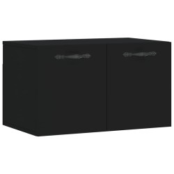 vidaXL Armario de pared madera de ingeniería negro 60x36,5x35 cm