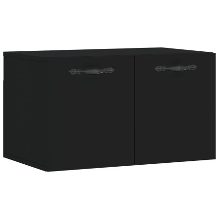 vidaXL Armario de pared madera de ingeniería negro 60x36,5x35 cm