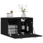 vidaXL Armario de pared madera de ingeniería negro 60x36,5x35 cm vidaXL Armario de pared madera de ingeniería negro 60x36,5x35 cm