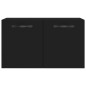 vidaXL Armario de pared madera de ingeniería negro 60x36,5x35 cm vidaXL Armario de pared madera de ingeniería negro 60x36,5x35 cm