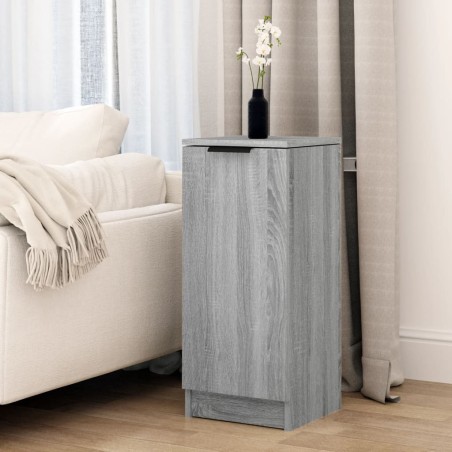 vidaXL Aparador de madera contrachapada gris Sonoma 30x30x70 cm