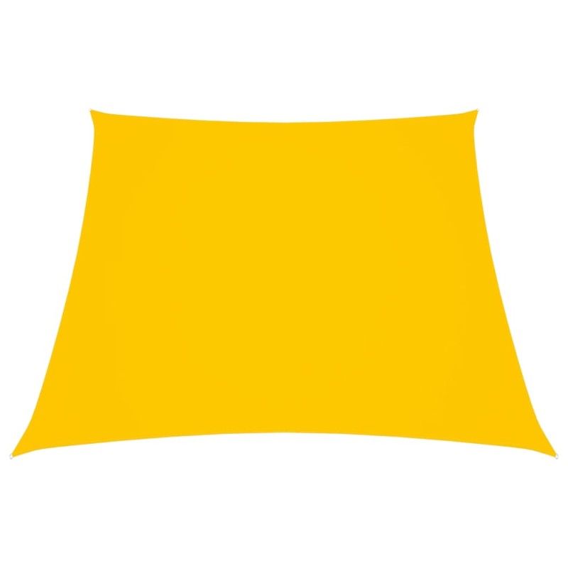 vidaXL Toldo de vela tela oxford trapecio amarillo 2/4x3 m vidaXL Toldo de vela tela oxford trapecio amarillo 2/4x3 m