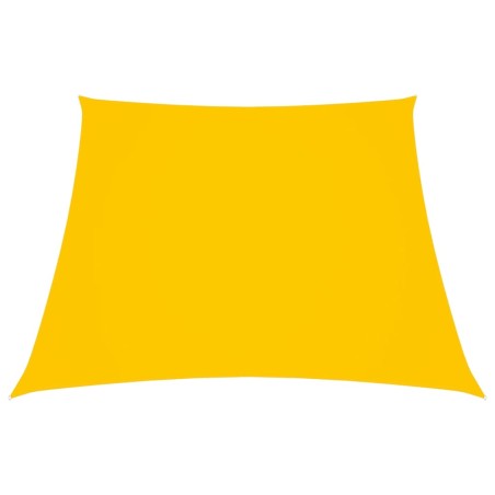 vidaXL Toldo de vela tela oxford trapecio amarillo 2/4x3 m