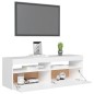 vidaXL Mueble para TV con luces LED blanco 120x35x40 cm vidaXL Mueble para TV con luces LED blanco 120x35x40 cm