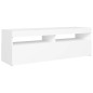vidaXL Mueble para TV con luces LED blanco 120x35x40 cm vidaXL Mueble para TV con luces LED blanco 120x35x40 cm