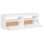 vidaXL Mueble para TV con luces LED blanco 120x35x40 cm vidaXL Mueble para TV con luces LED blanco 120x35x40 cm