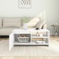 vidaXL Mesa de centro madera contrachapada blanco 102x50x45 cm vidaXL Mesa de centro madera contrachapada blanco 102x50x45 cm
