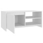 vidaXL Mesa de centro madera contrachapada blanco 102x50x45 cm vidaXL Mesa de centro madera contrachapada blanco 102x50x45 cm