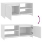vidaXL Mesa de centro madera contrachapada blanco 102x50x45 cm vidaXL Mesa de centro madera contrachapada blanco 102x50x45 cm
