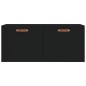 vidaXL Armario de pared madera de ingeniería negro 80x36,5x35 cm