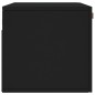 vidaXL Armario de pared madera de ingeniería negro 80x36,5x35 cm