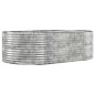 vidaXL Jardinera arriate acero recubrimiento polvo plata 212x140x68 cm vidaXL Jardinera arriate acero recubrimiento polvo plata 212x140x68 cm