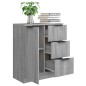 vidaXL Aparador de madera contrachapada gris Sonoma 60x30x70 cm vidaXL Aparador de madera contrachapada gris Sonoma 60x30x70 cm
