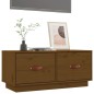 vidaXL Mueble de TV madera maciza de pino marrón miel 80x34x35 cm vidaXL Mueble de TV madera maciza de pino marrón miel 80x34x35 cm