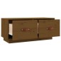 vidaXL Mueble de TV madera maciza de pino marrón miel 80x34x35 cm vidaXL Mueble de TV madera maciza de pino marrón miel 80x34x35 cm
