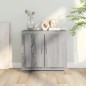 vidaXL Aparador de madera contrachapada gris Sonoma 80x40x75 cm vidaXL Aparador de madera contrachapada gris Sonoma 80x40x75 cm