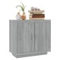 vidaXL Aparador de madera contrachapada gris Sonoma 80x40x75 cm vidaXL Aparador de madera contrachapada gris Sonoma 80x40x75 cm