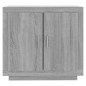 vidaXL Aparador de madera contrachapada gris Sonoma 80x40x75 cm vidaXL Aparador de madera contrachapada gris Sonoma 80x40x75 cm