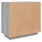 vidaXL Aparador de madera contrachapada gris Sonoma 80x40x75 cm vidaXL Aparador de madera contrachapada gris Sonoma 80x40x75 cm