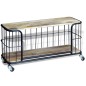 vidaXL Mueble para la TV de madera de mango maciza 100x40x45 cm