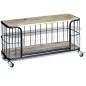 vidaXL Mueble para la TV de madera de mango maciza 100x40x45 cm