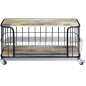 vidaXL Mueble para la TV de madera de mango maciza 100x40x45 cm