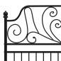vidaXL Estructura de cama de metal negro 120x200 cm