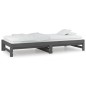 vidaXL Sofá cama extraíble madera maciza de pino gris 2x(90x190) cm vidaXL Sofá cama extraíble madera maciza de pino gris 2x(90x190) cm