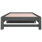 vidaXL Sofá cama extraíble madera maciza de pino gris 2x(90x190) cm vidaXL Sofá cama extraíble madera maciza de pino gris 2x(90x190) cm