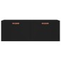vidaXL Armario de pared madera de ingeniería negro 100x36,5x35 cm