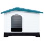vidaXL Caseta para perros polipropileno azul 90,5x68x66 cm