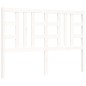 vidaXL Estructura de cama con cabecero madera maciza blanco 140x190 cm vidaXL Estructura de cama con cabecero madera maciza blanco 140x190 cm